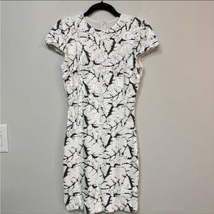 Dress the population White Sequins Midi Dress Small